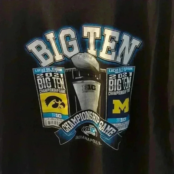 Next level Michigan vs Iowa 2021 championship T-shirt, XL, black - Picture 3 of 5